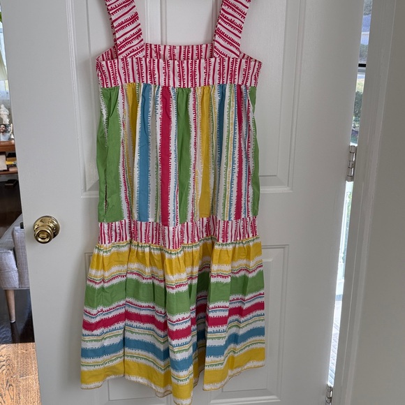 Vintage Oscar de la Renta for Swirl Multicolor Sundress - Loungewear Made in USA - Picture 6 of 10
